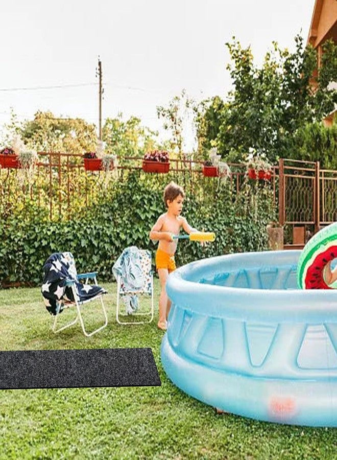 LYMOI Pools Floor Pathways Mats, Absorb Water Pools Ground Walkways Pads, Slip-Proof Backing Pool Spa Floor Pathways Mats for Above Ground Pools, Spas, Hot Tubs.(10 Ft x 16 Inch), Black - Image 5