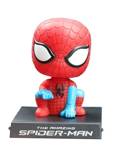 Spider Man Bobblehead with Base, Premium Polyresin Statues Suitable for Car and Desktop Decoration