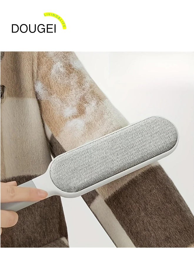 دوغي مزيل الوبر الثابت القابل للنقل للملابس، فرشاة يدوية قابلة لإعادة الاستخدام لإزالة شعر الحيوانات الأليفة من الملابس والأرائك ومقاعد السيارات - Image 1