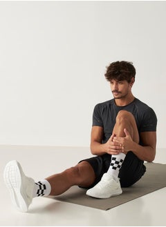 Dash Men Textured Lace-Up Sports Shoes  - Image 5