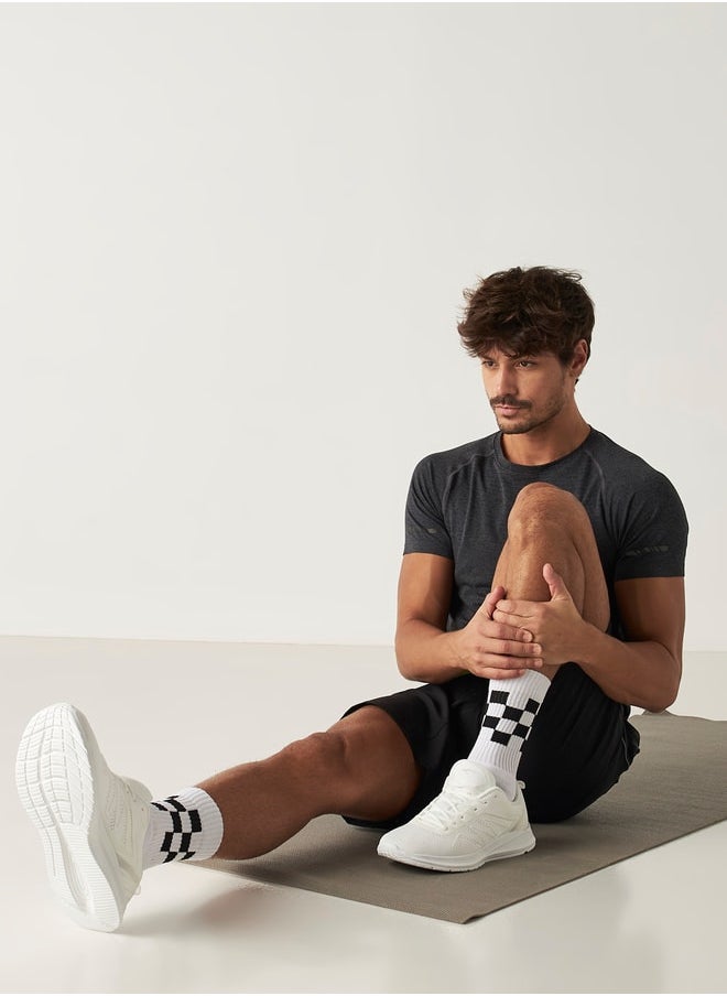 Dash Men Textured Lace-Up Sports Shoes  - Image 5