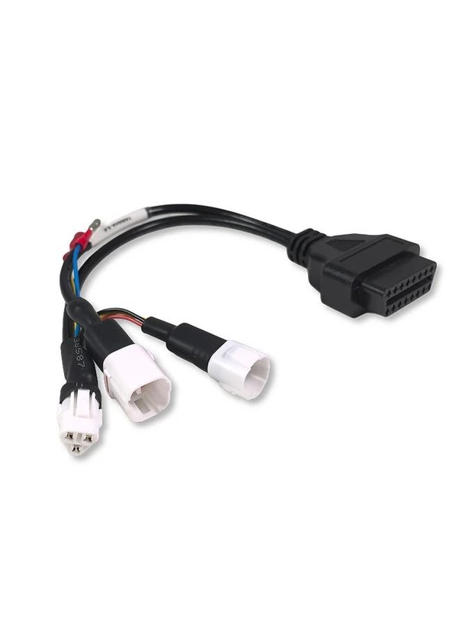 كابل تشخيص ياماها 3P 4P وهوندا 4Pin للدراجات النارية مع موصل OBD2 3IN1 - Image 4