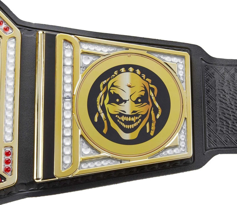 WWE بطولة WWE عرض المواجهة ديلوكس دور اللعب، تصميم أصلي مع 4 لوحات جانبية قابلة للتبديل، حزام قابل للتعديل للأطفال من عمر 6 سنوات وما فوق - Image 3