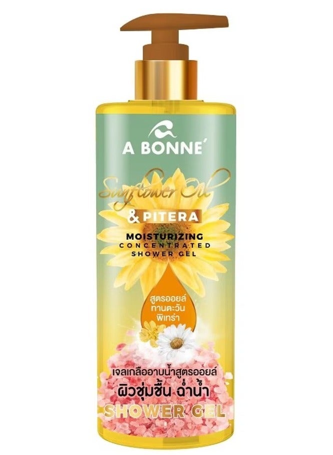 إيه بون جل الاستحمام أ بون بزيت دوار الشمس المرطب المركز بيتيرا 450 مل.