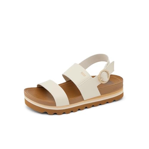 Reef Vista Hi Buckle Womens Platform Fashion Sandal, Arch Support, Ultra Soft Cushion Footbed, Vintage, 7 - Image 1