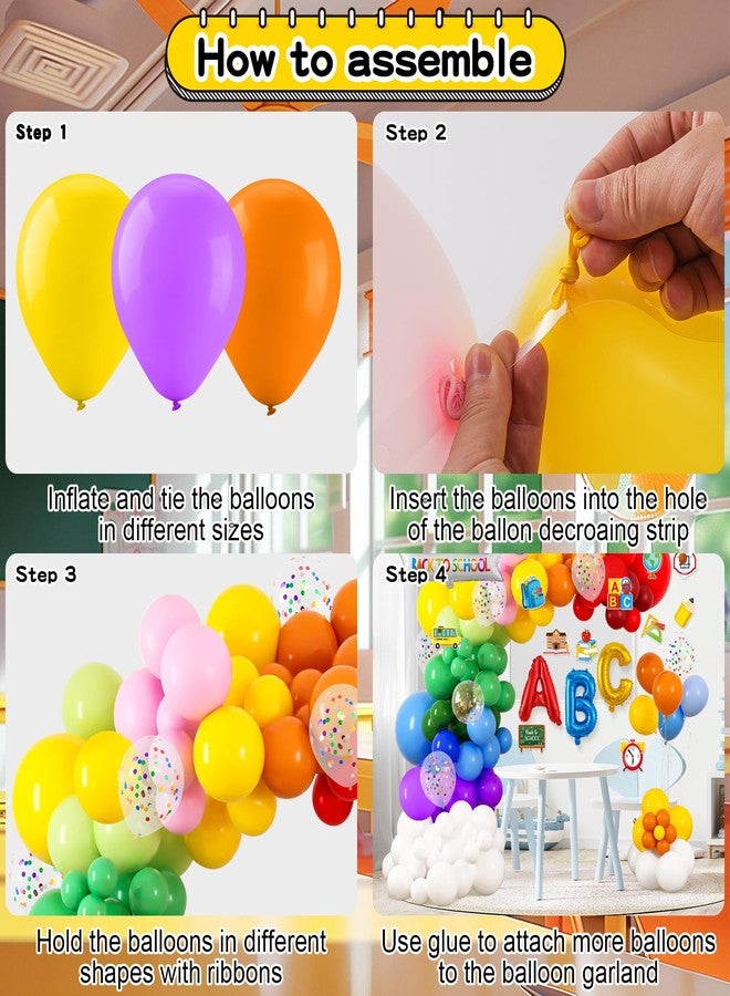 VinTs 149pcs Back to School Balloon Garland Arch Kit ABC Back to School Foil Balloons for First Day of School Kindergarten,Welcome Back To School Classroom Party,Graduation Party Decor Supplies - Image 4