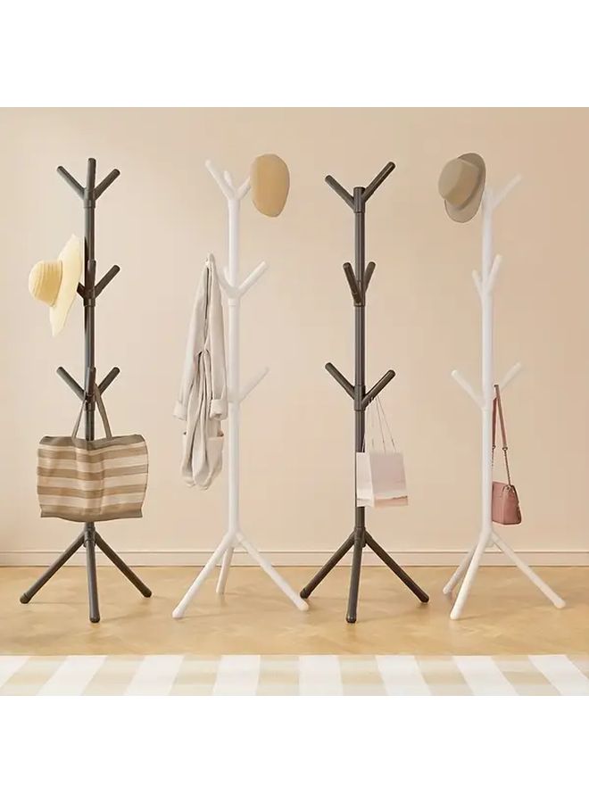 Black Portable Hanger With Storage Box Holds Hats Bags Towels Durable Space Saving For Dorm Bedroom Wardrobe - Image 2
