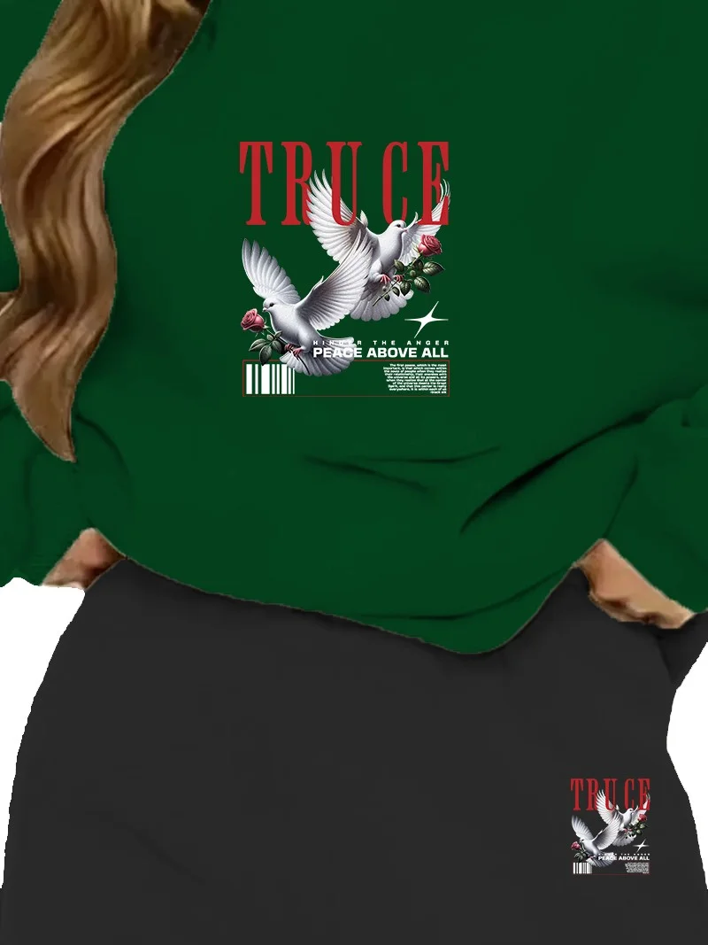 DogFish Tracksuit Oversize Dovegraphic Printed Tracksuit Green
