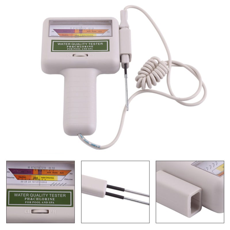 PC101 PH Meter Water Quality Tester PH/CL2 Meter CL2 Chlorine Tester Water Detector for Swimming Pool Spa Aquarium PH Test Tool for Water - Image 3