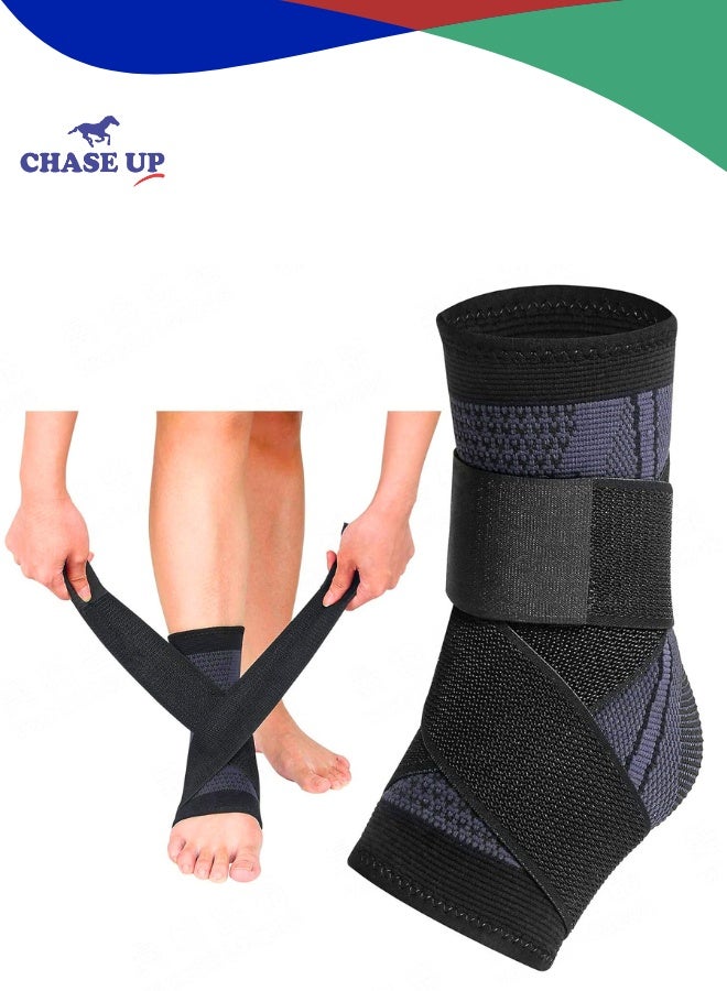 Chase Up 2PCS Ankle Braces, Adjustable Compression Ankle Support Men & Women, for Achilles Tendon Support & Plantar Fasciitis, Stabilize Ankle Brace-Eases Ankle Joint uncomfortable & Sprained Ankle - Image 1