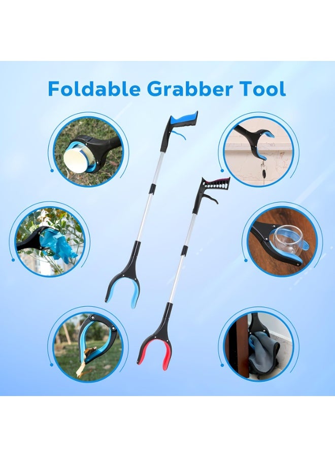 Ru syanl Grabber Reacher Tool - 83cm Extra Long Foldable Gripper and Reaching Tool - Heavy Duty Pick Up Stick Grabbers for Seniors Trash Surgery Recovery Must Haves Gifts - Image 5