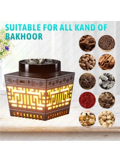 BORTONY Bakhoor with Quran Speaker, Remote Control with 114 Quran Chapters Bluetooth Speaker Mini Incense Burner Bakhoor with Multicolor Changing Night Light MP3 Music Player with 18 Reciters 17 Translations  - Image 5