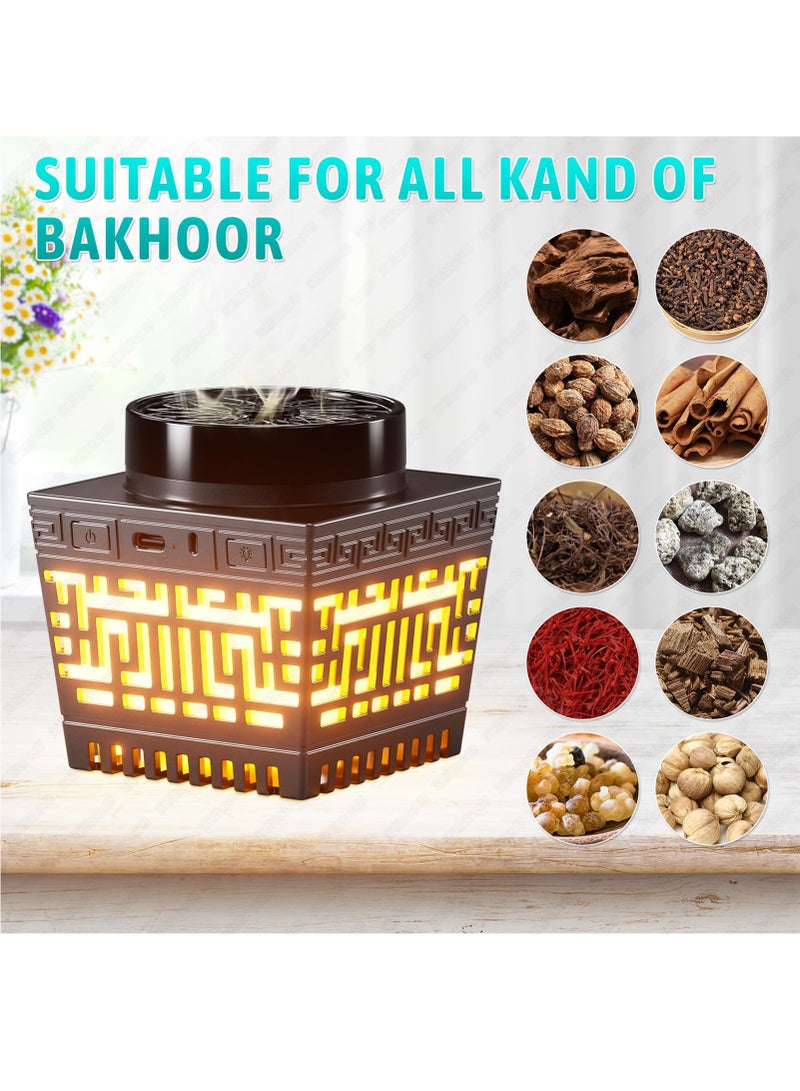 BORTONY Bakhoor with Quran Speaker, Remote Control with 114 Quran Chapters Bluetooth Speaker Mini Incense Burner Bakhoor with Multicolor Changing Night Light MP3 Music Player with 18 Reciters 17 Translations  - Image 5