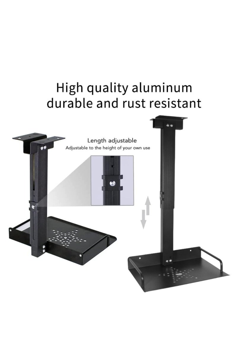 FlashHawk Projector Ceiling Mount with Tray for Projector/Camera, 20-26cm Adjustable, 3.5kg Load Bearing, in Tube Cable Routing, Universal Ceiling Mount - Image 4