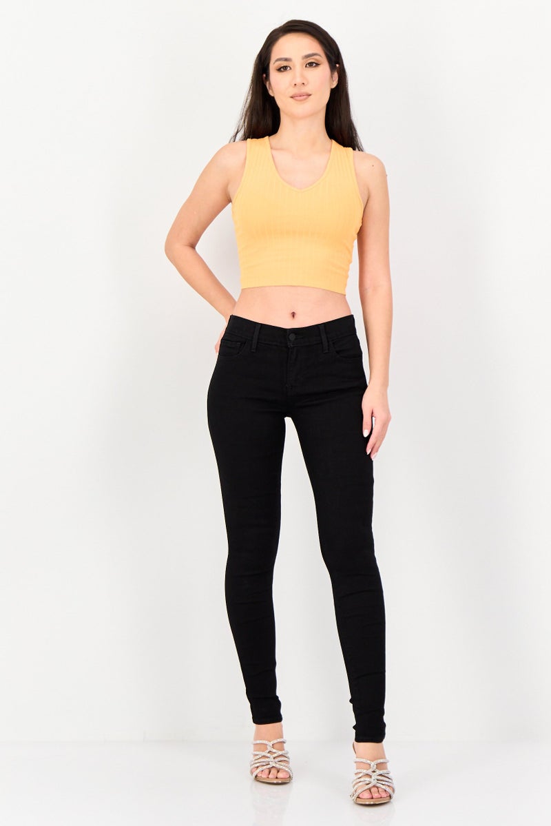 Levi's Women Super Skinny Fit Plain Stretchable Jeans, Black - Image 2