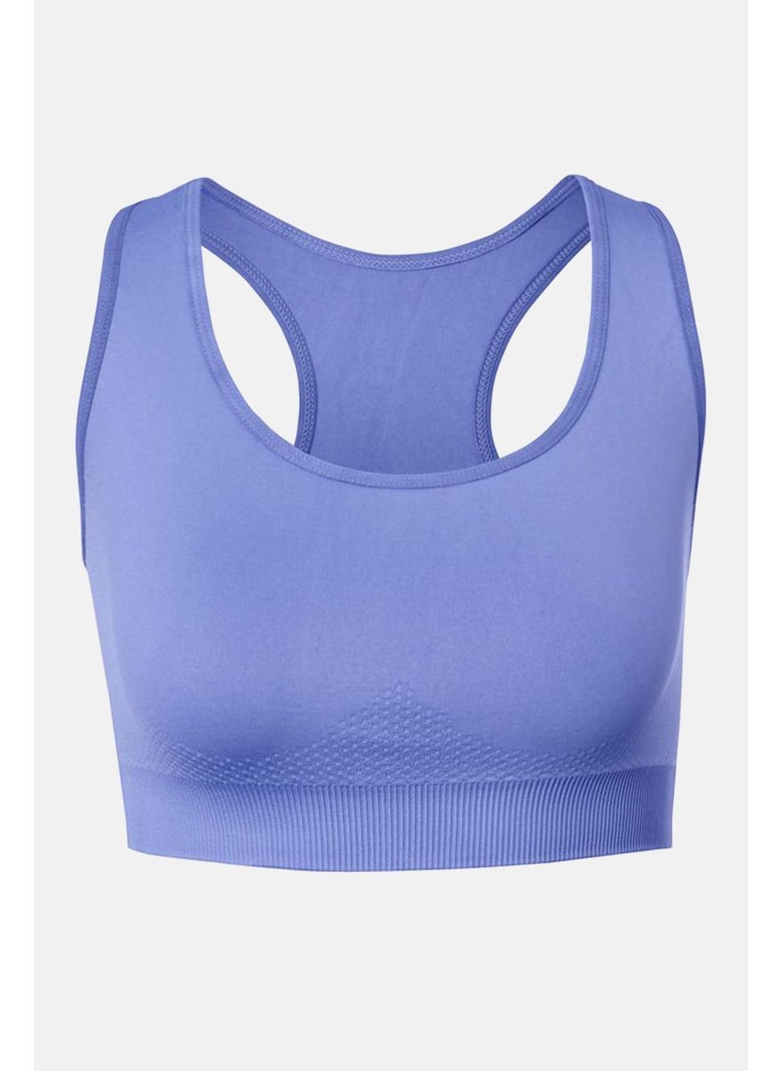 Tchibo Women Non Padded Non Wired Soft Sports Bra, Lilac  - Image 2