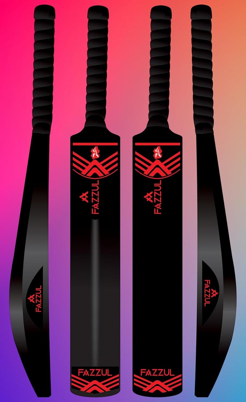 Fazzul Cricket Bat for Adults, Plastic Bat Tennis Cricket Bat for Men, Turf Bat Heavy Plastic Cricket Bats with Anti Slip Rubber Grip for Gully Cricket, Tournament Match, Full Size (JUYGH - Image 1