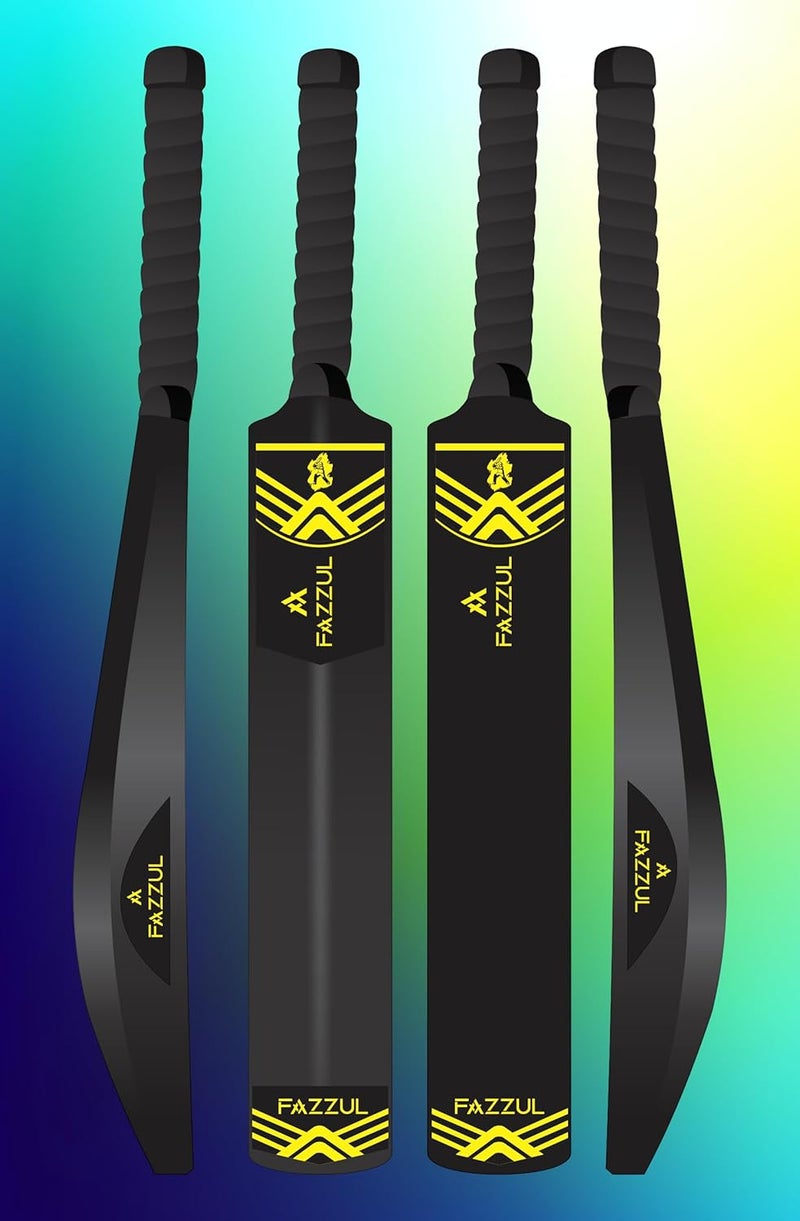 Fazzul Cricket Bat for Adults, Plastic Bat Tennis Cricket Bat for Men, Turf Bat Heavy Plastic Cricket Bats with Anti Slip Rubber Grip for Gully Cricket, Tournament Match, Full Size (JUYGH - Image 4