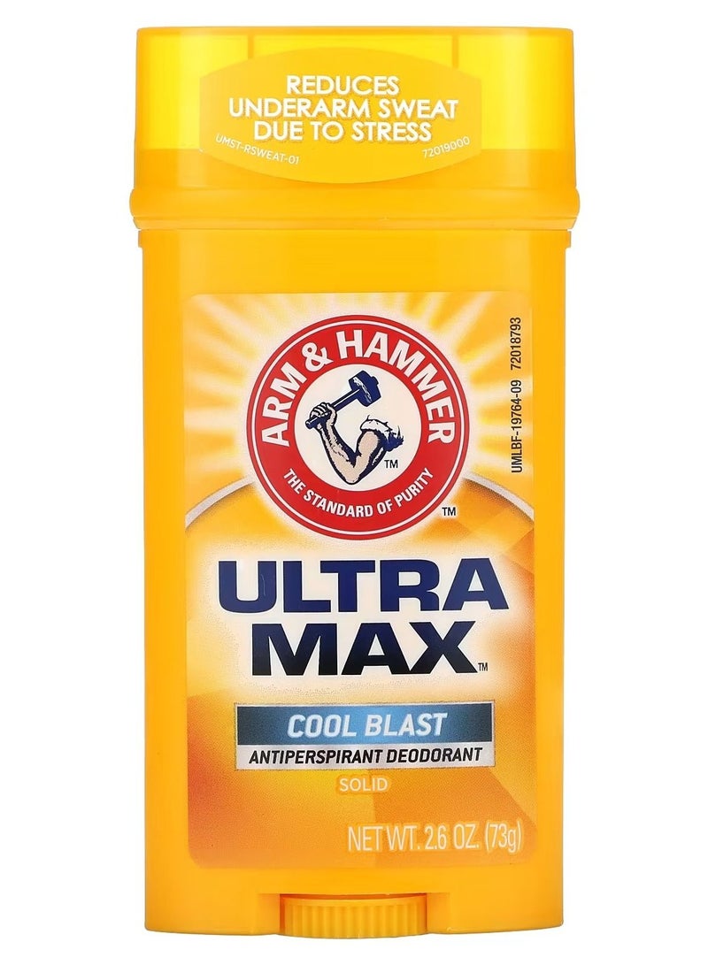 Arm & Hammer Solid Antiperspirant Deodorant for Men Cool Blast 2.6 oz 73 g