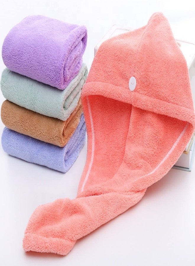 Livello Hair Towel Wrap, Microfiber Quick Dry Turban, Super Absorbent, Multicolour, Pack of 2 - Image 1