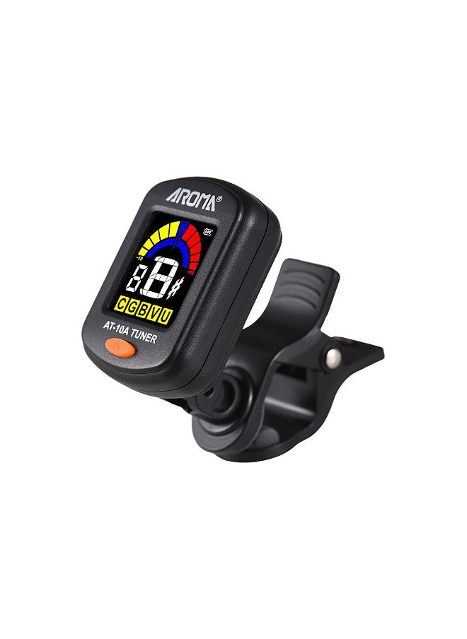 Aroma Guitar Tuner Clip On for Chromatic Guitar Bass Violin Ukulele Color LCD Display Screen Portable Guitar Tuner with Foldable Rotating Clip Universal Guitar Accessories  - Image 1