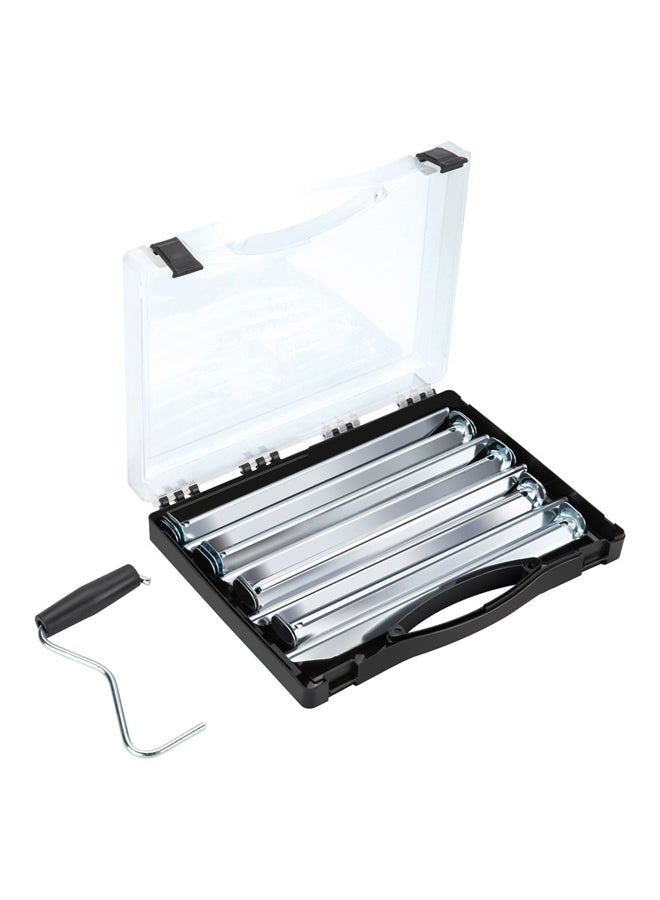 السنيدي طقم أوتاد خيمة، أطناب، فضي، طقم 20 قطع مقاس 23 سم - Image 1