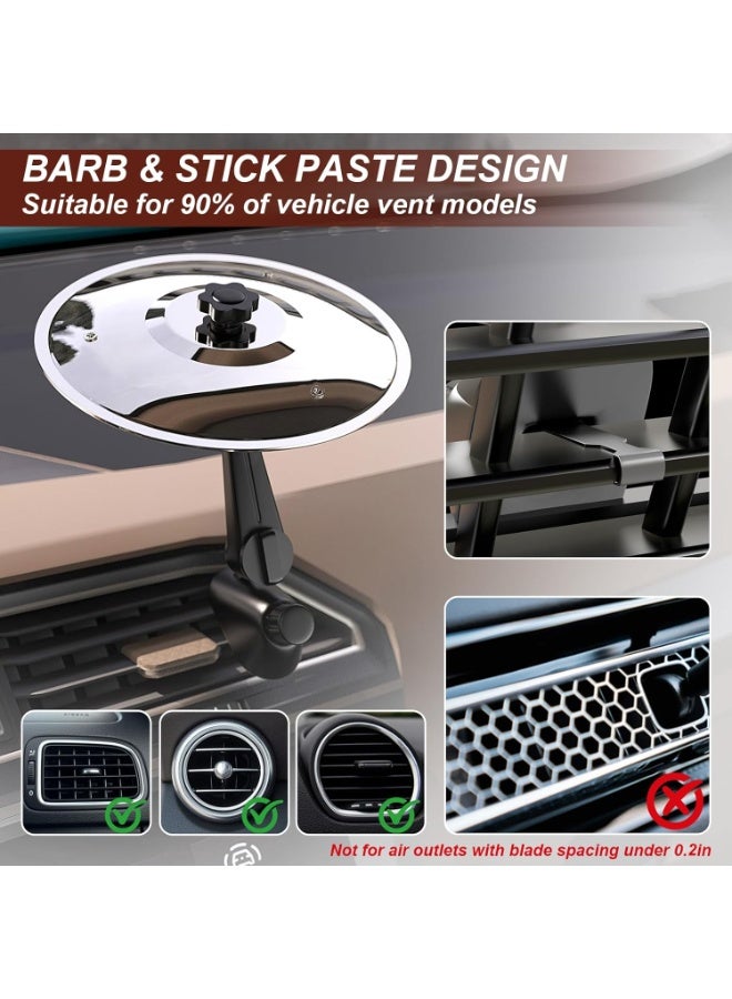 HALAMODO قرص طبل سيارة، طبل معدني صغير لقرص الطبل لواجهة السيارة، أداة موسيقية مضحكة لعشاق الموسيقى هدية لعازفي الطبول (فضي) - Image 3