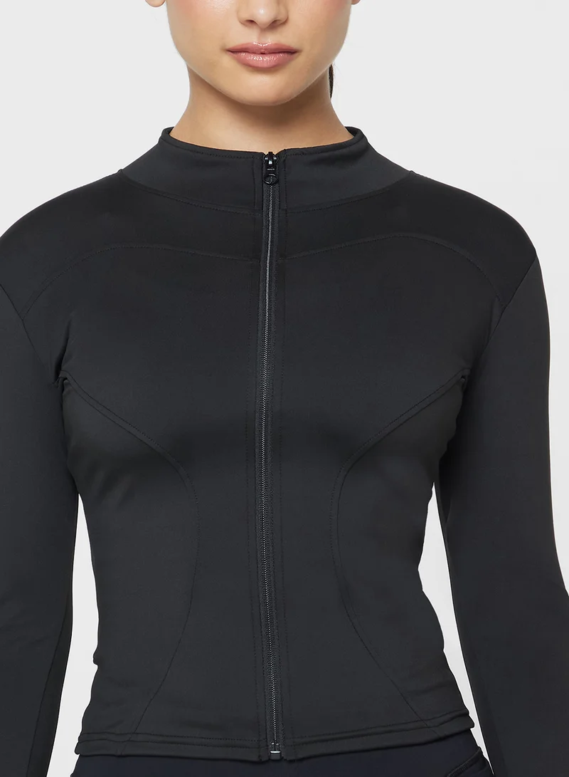 FRWD Sculpting Seamless Zip Up Top