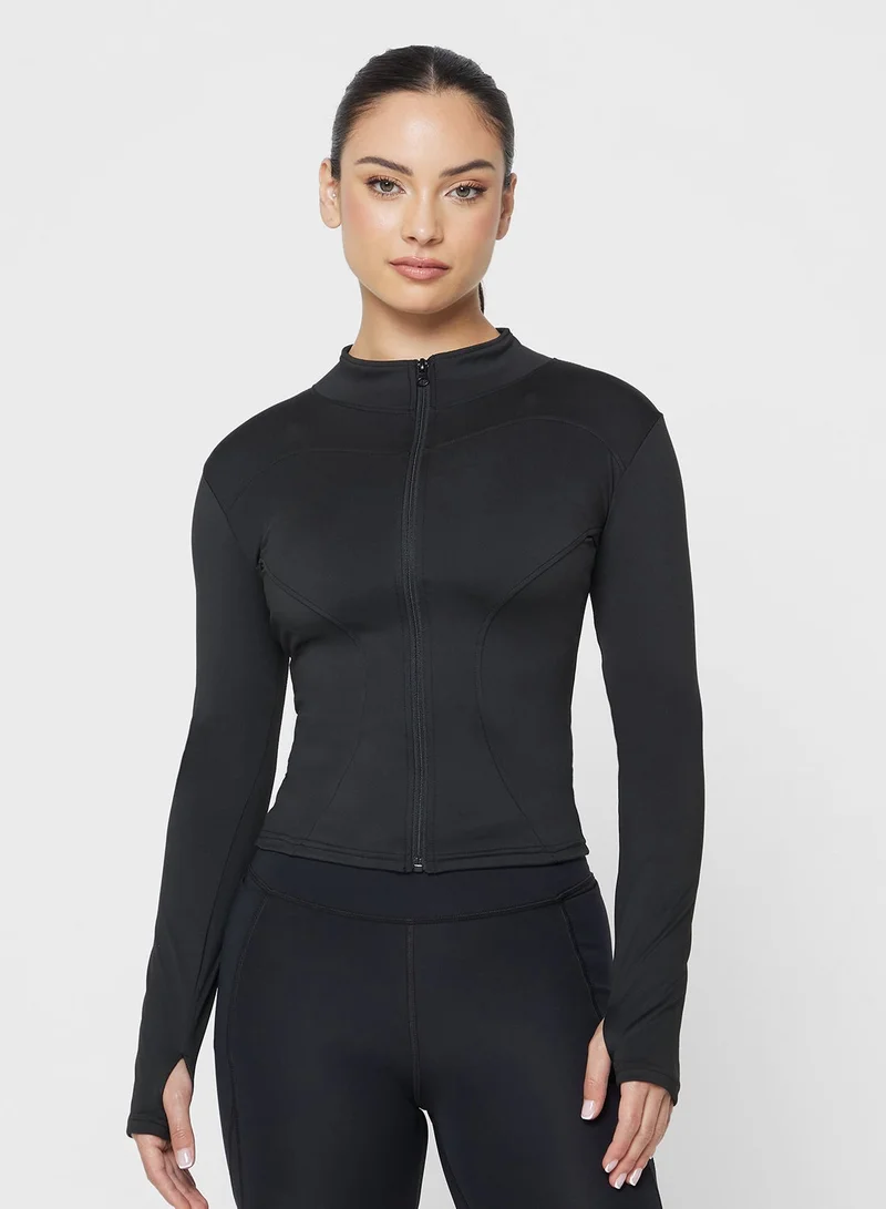 فورورد بلوزة بسحاب نحت سلسة