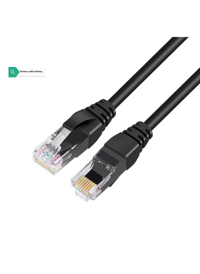 Generic Source Six Gigabit CAT6 Network Cable Jumper 1 Meter Router Computer Network Cable Finished Network Cable Jumper-Color:Black-Line Length:100M  - Image 2