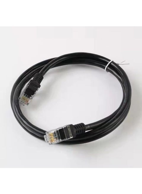 Source Six Gigabit CAT6 Network Cable Jumper 1 Meter Router Computer Network Cable Finished Network Cable Jumper-Color:Black-Line Length:100M
