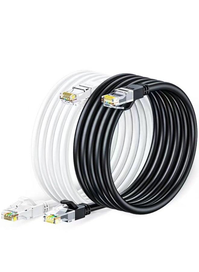 Generic Source Six Gigabit CAT6 Network Cable Jumper 1 Meter Router Computer Network Cable Finished Network Cable Jumper-Color:Black-Line Length:100M  - Image 4