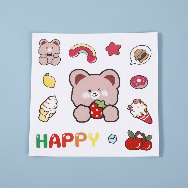 Travel Toiletry Portable Squeeze Pouches Cartoon stickers (random pattern) 