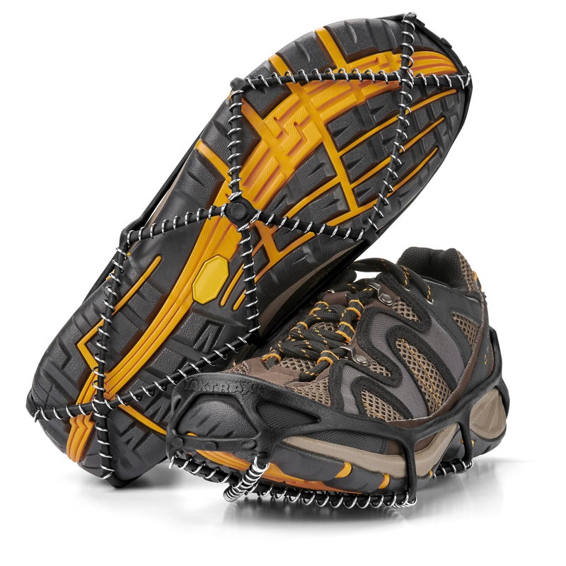 Yaktrax Walk Traction Cleats for Walking on Snow and Ice (1 Pair), Large , Black - Image 1