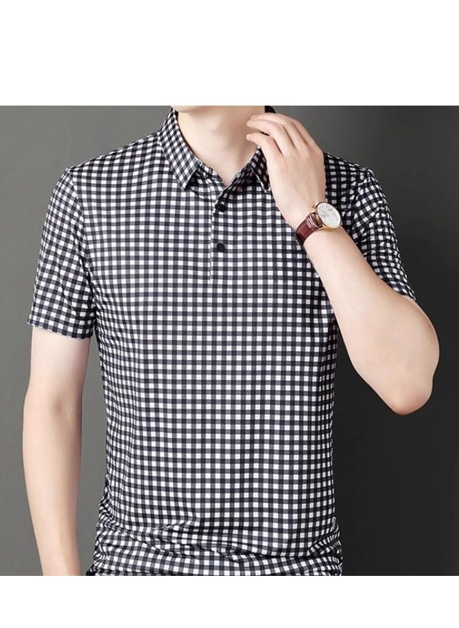 Tucano - Men's Ice Silk Short Sleeved T-Shirt POLO Shirt - Image 1