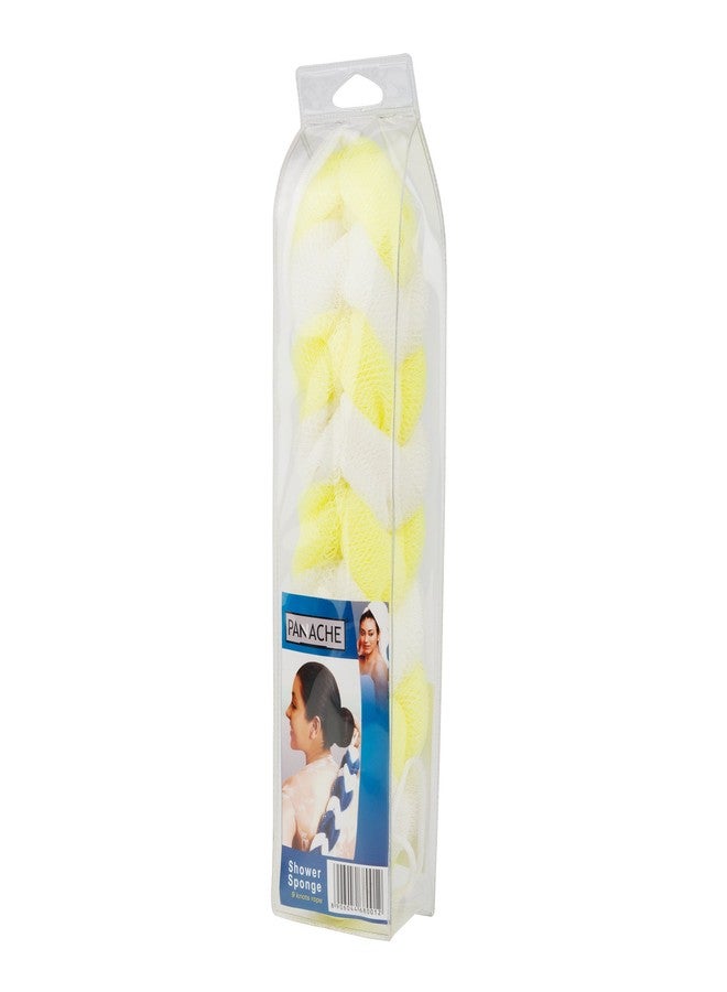 Panache Shower Sponge, Lemon and White
