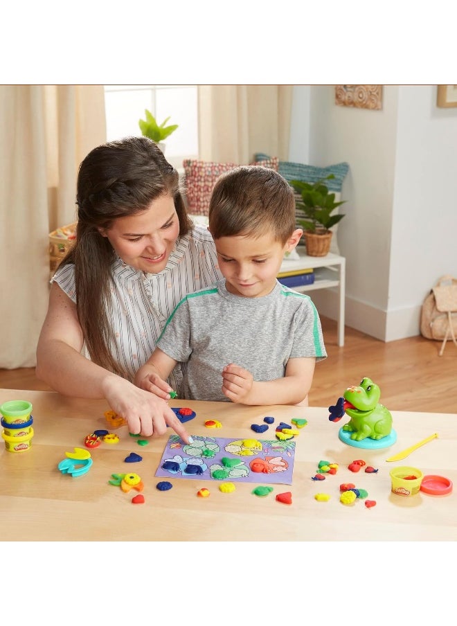 Play-Doh Play-Doh Frog ‘n Colors Starter Set with Playmat, Preschool Toys for 3 Year Old Girls & Boys & Up, Preschool Crafts Frog Toy & 4 Modeling Compound Colors  - Image 3