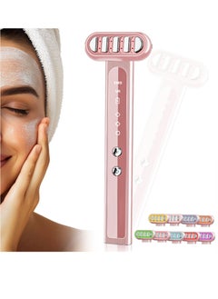 Excefore Light-Therapy-Wand, Red Light Therapy Wand for Face & Eyes & Neck, Rechargeable Led Facial Light Therapy 9 Colors Eye Beauty Wand Face Massager, for Skin Rejuvenation at Home (Pink)  - Image 1