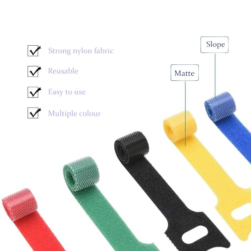 TOPNI 60 Pieces Cable Labels & Reusable Hook and Loop Fastening Ties Set - 30 Pieces Cord or Wire Labels & 30 Pieces Labels for Electronic Cords, Home & Office Cord Management - Image 3