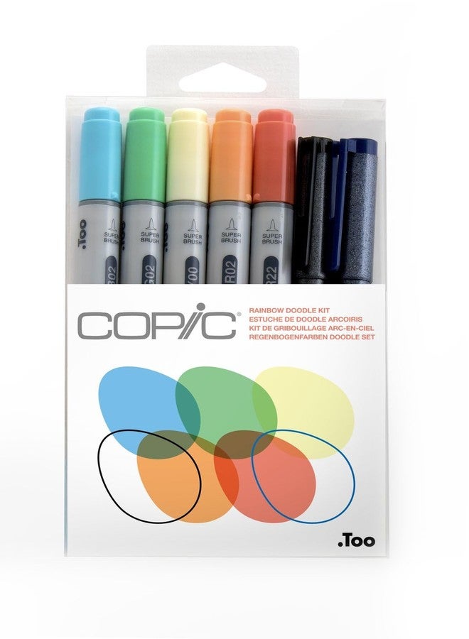 Copic Marker Doodle Kit, Rainbow - Image 1