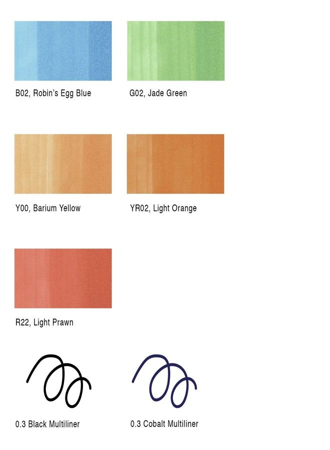 Copic Marker Doodle Kit, Rainbow - Image 3