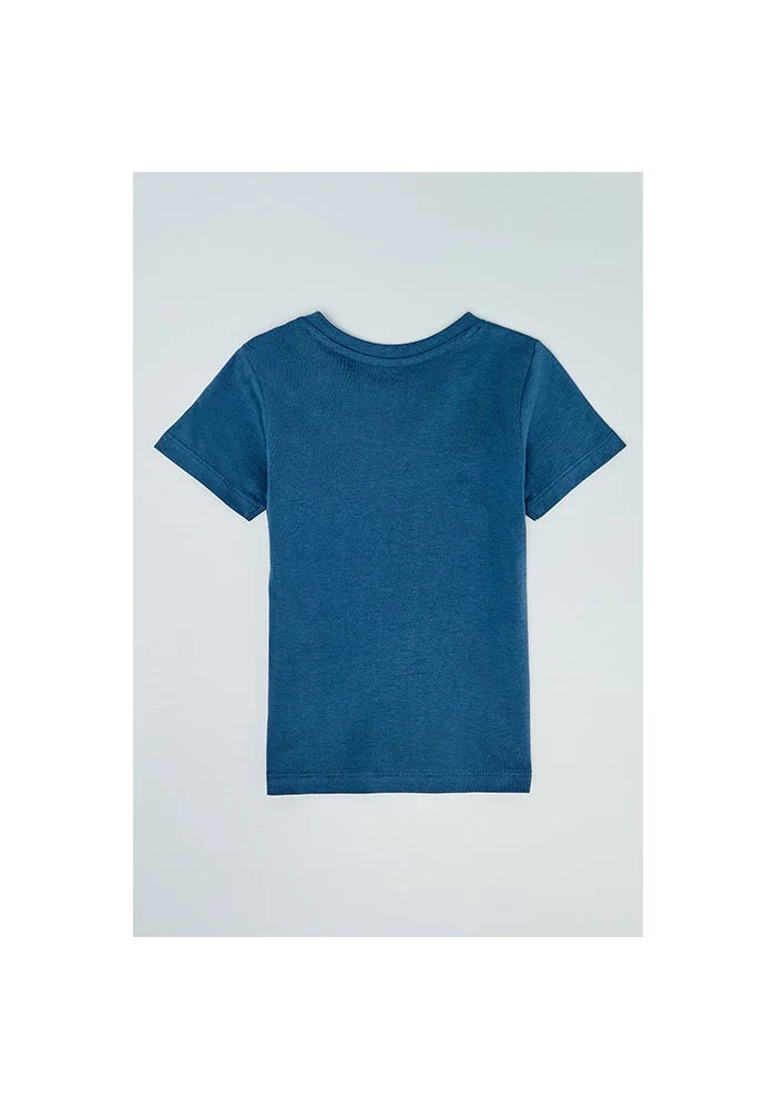 R&b Printed T-Shirt with Crew Neck and Short Sleeves