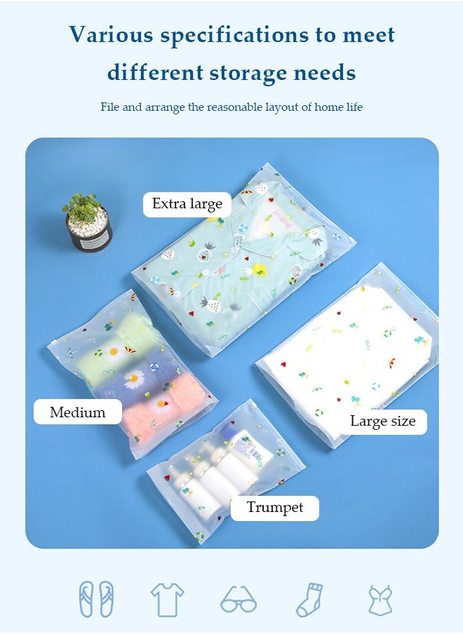 DUNISO 20Pcs  Travel Storage Bags,Multi-size Travel Bags,Waterproof Multifunctional Reusable Clear Clothes Storage Bag，Travel Packing Zip Lock Bags Pouch,for Travel Clothes Shoes Cosmetics Suitcases  - Image 5