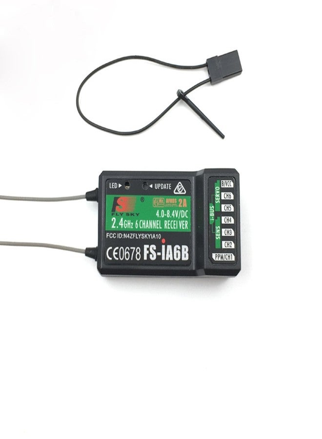 Flysky جهاز استقبال FLYSKY FS-iA6B 6CH 2.4GHz AFHDS2A مع هوائي مزدوج متوافق مع جهاز التحكم عن بعد FS-i6 i6X i6S - Image 2