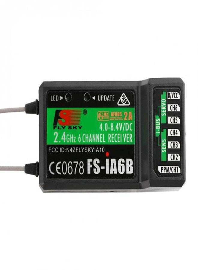 Flysky جهاز استقبال FLYSKY FS-iA6B 6CH 2.4GHz AFHDS2A مع هوائي مزدوج متوافق مع جهاز التحكم عن بعد FS-i6 i6X i6S - Image 3