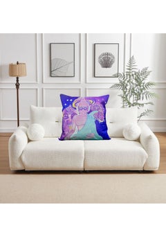 Buddha Decorative Throw Pillow Cover, 45x45 cm, Purple and Blue Cosmic Design, Double-Sided Print - pzsku/ZB4C6ACD893CF78F6C0A5Z/45/_/1740555436/e1ce7ad2-f5da-415b-aed7-f0dfe1e6ed97