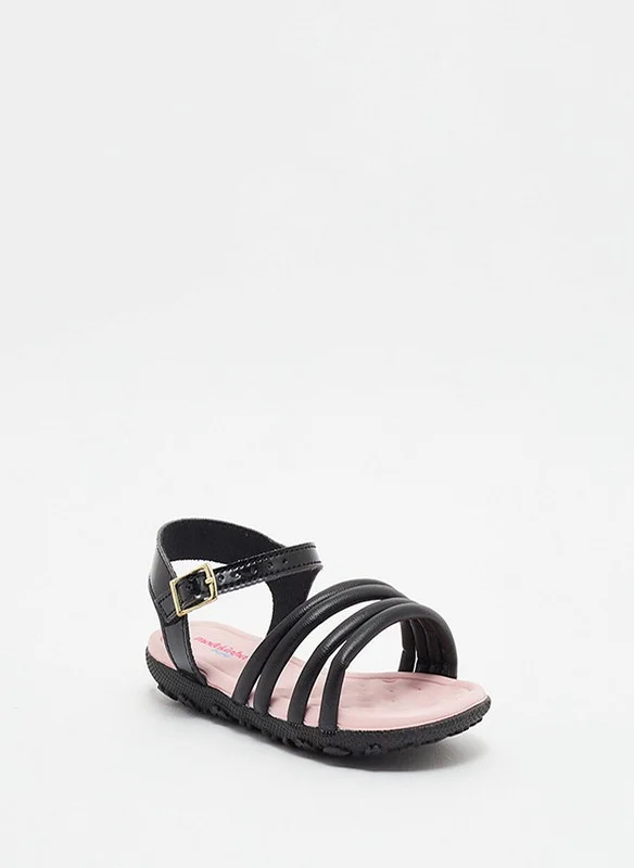 MOLEKINHA MOLEKINHA Sandals with Back strap For Infant Girls, Black