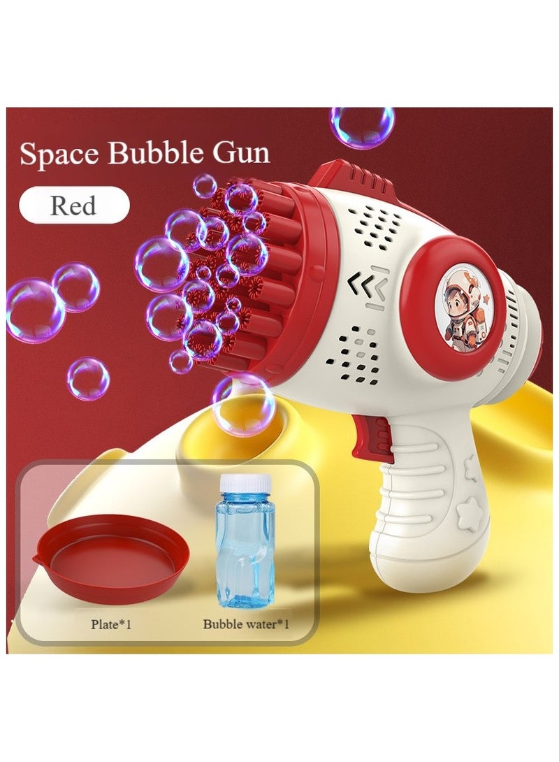 Kids Cartoon Bubble Gun, Electric Handheld Light-Up Bubble Machine with Multiple Holes, Bubble Wand Blower with Bubble Solution, Bubble Toys for Wholesale - Image 1