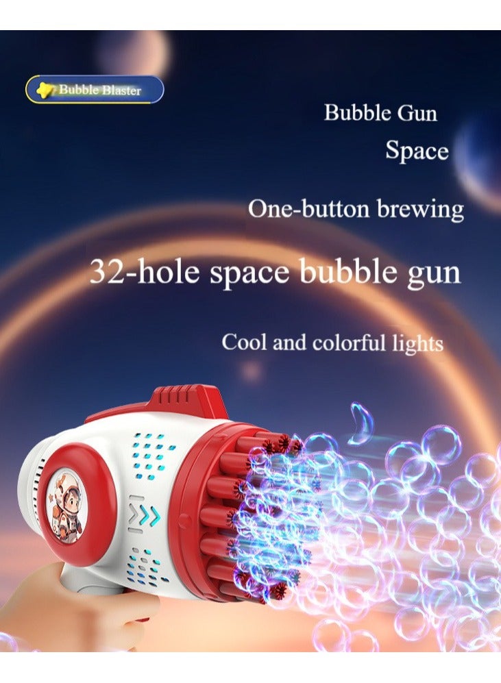 Kids Cartoon Bubble Gun, Electric Handheld Light-Up Bubble Machine with Multiple Holes, Bubble Wand Blower with Bubble Solution, Bubble Toys for Wholesale - Image 2