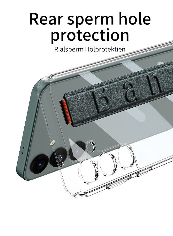 DUNISO Samsung Galaxy S24 Ultra Phone Case Full Body Protective Phone Cover Anti-fall Anti-fingerprint Phone Case with Wristband for Samsung Galaxy S24 Ultra 5G Phone Case - Image 2